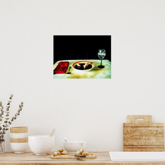 Varkens in soep poster (Keuken)