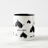 Varkens in Space II Tweekleurige Koffiemok (Center)