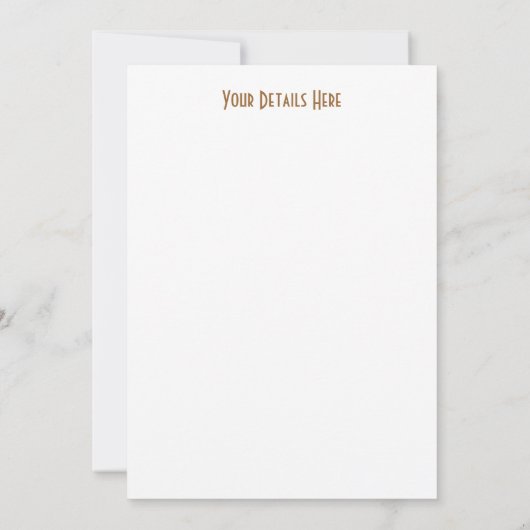 VARKENS KAART (Achterkant)