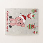 Varkens Kerst Varkens Puzzle Legpuzzel (Horizontaal)