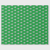 Varkens Kerst Varkentje met Rode Neus Cadeaupapier (Vlak)