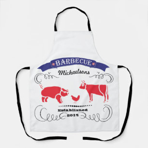 Varkens, kippen, Koe  familie Barbeque Apron Schort