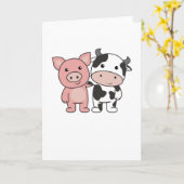 Varkens Koe Varkenshouderdieren Kaart (Gele Bloem)