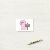 Varkens kunnen post-it notities bijten post-it® notes (Op bureau)
