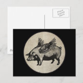 Varkens kunnen vliegen briefkaart (Voorkant / Achterkant)