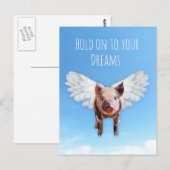 Varkens kunnen vliegen briefkaart (Voorkant / Achterkant)