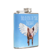 Varkens kunnen vliegen heupfles (Rechts)