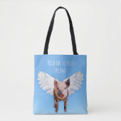Varkens kunnen vliegen tote bag (Voorkant)