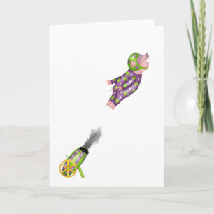 Varkens kunnen wenskaart vliegen kaart