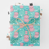 Varkens Llamas Katten Gemengde Dierenpatronen Inpakpapier Vel (In situ)