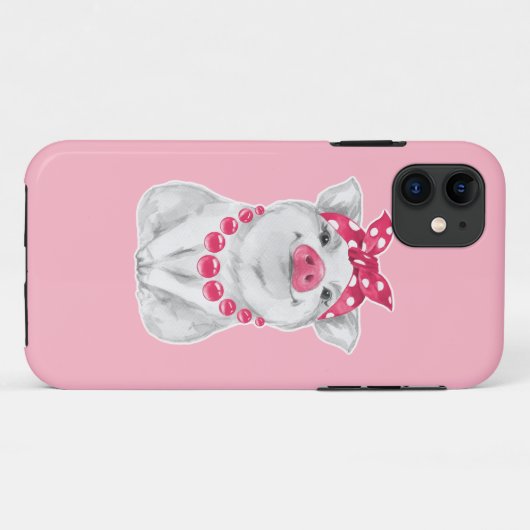 Varkens met bandana Case-Mate iPhone case (Achterkant (horizontaal))