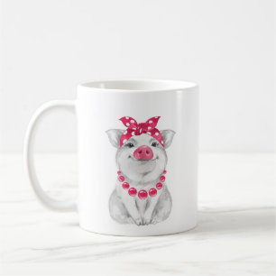 Varkens met bandana koffiemok