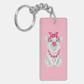 Varkens met bandana sleutelhanger (Voorkant Links)