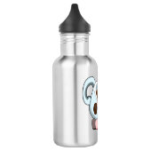 Varkens met beker koffie waterfles (Links)