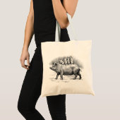 Varkens met biggen tote bag (Voorkant (product))