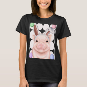 Varkens met boomgaarden en paaseieren t-shirt