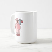 Varkens met koffie koffiemok (Voorkant links)