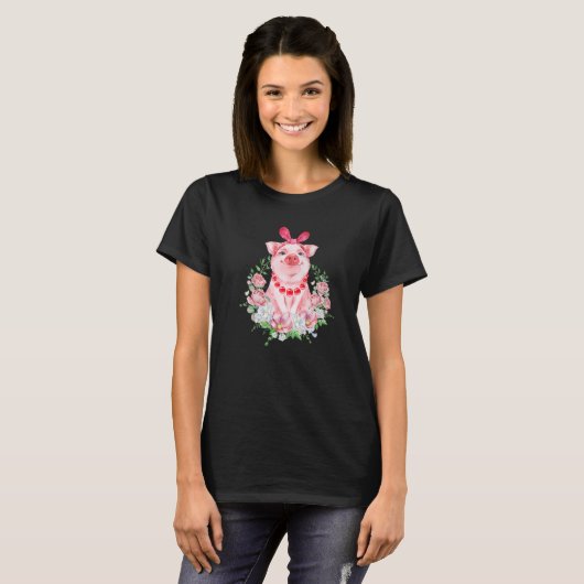 Varkens met luipaard t-shirt (Voorkant volledig)