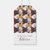 Varkens met Petten | Jouw namen toevoegen Cadeaulabel (Voorkant)