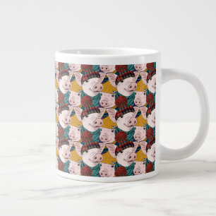 Varkens met Petten patroon Grote Koffiekop