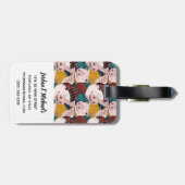 Varkens met Petten patroon | Jouw namen toevoegen Bagagelabel (Achterkant horizontaal)