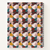 Varkens met Petten patroon | Jouw namen toevoegen Notitieboek (Achterkant)