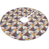 Varkens met Petten patroon Kerstboom Rok (Gekanteld)