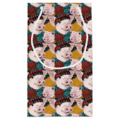 Varkens met Petten patroon Klein Cadeauzakje (Achterkant)