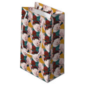 Varkens met Petten patroon Klein Cadeauzakje (Achterkant Gekanteld)