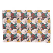 Varkens met Petten patroon Kussensloop (Voorkant-Links)