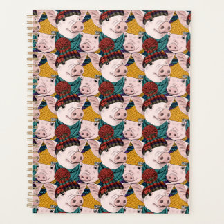 Varkens met Petten patroon Planner