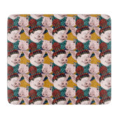 Varkens met Petten patroon Snijplank (Voorkant)