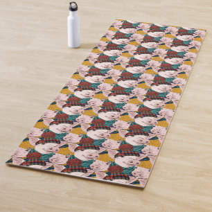 Varkens met Petten patroon Yogamat