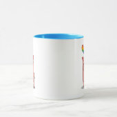 Varkens met regenboogballon mok (Midden)