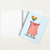 Varkens met regenboogballon planner (Display)