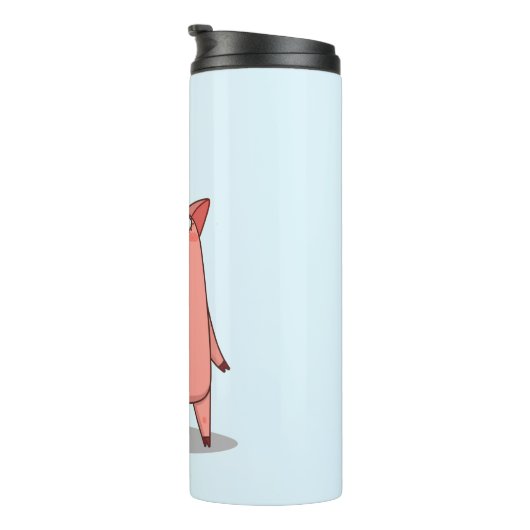 Varkens met regenboogballon thermosbeker (Geroteerd rechts)