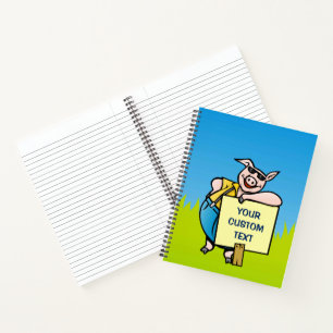 Varkens met teken notitieboek