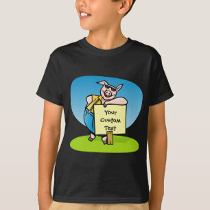 Varkens met teken t-shirt