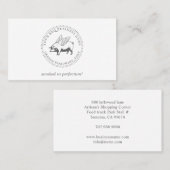 Varkens met Wings BBQ Barbecue Square Visitekaartj Visitekaartje (Voorkant / Achterkant)