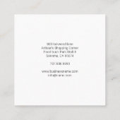 Varkens met Wings BBQ Barbecue Vierkante Visitekaartje (Achterkant)