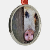 VARKENS METALEN ORNAMENT (Rechts)