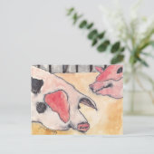 Varkens op de provinciale beurs briefkaart (Staand voorkant)