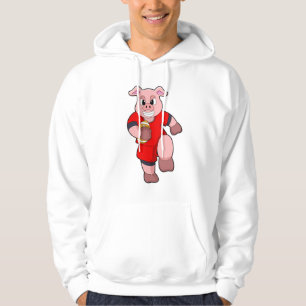 Varkens op Football Sport Hoodie