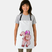 Varkens op Football Sport Schort (Insitu)