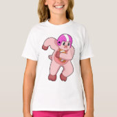 Varkens op Football Sport T-shirt (Voorkant)