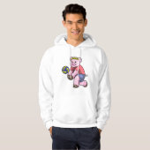 Varkens op sport met volleybal hoodie (Voorkant volledig)