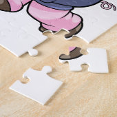 Varkens op sport met volleybal legpuzzel (Zijkant)