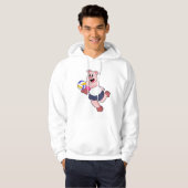 Varkens op volleybalsport hoodie (Voorkant volledig)
