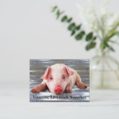 Varkens Professional Visitekaartje (Staand voorkant)