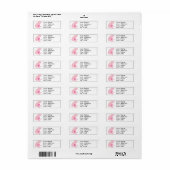 Varkens Retouradreslabel Etiket (Full Sheet)
